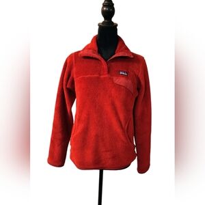 Women's Patagonia Re-tool Fleece Pullover Red Size XS